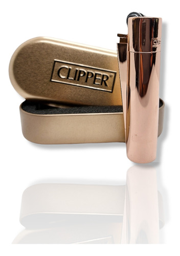 Encendedor Metalico Rose Gold Clipper