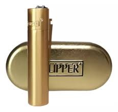 Encendedor Metal Dorado Clipper